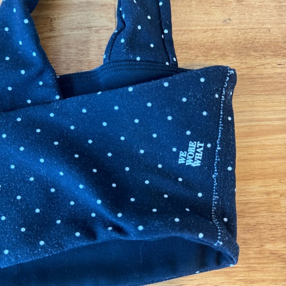 Weworewhat Black & White Polka Dot Bandeau Sports Bra Size Small - Picture 4 of 5